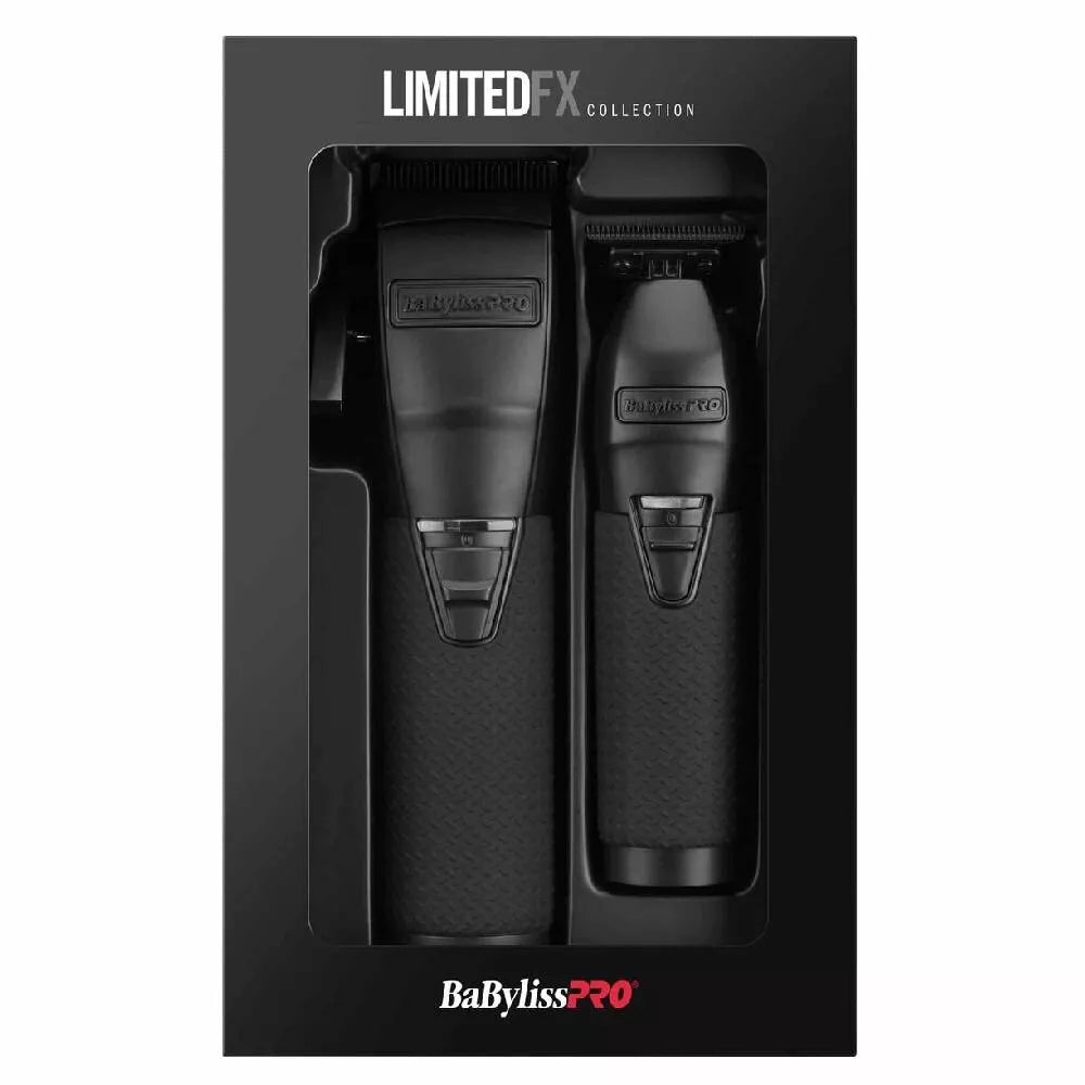 BabylissPRO LimitedFX Boost+ Matte Black Clipper and Trimmer Combo